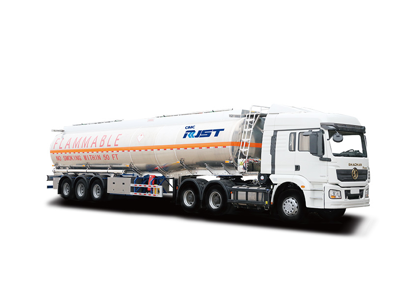 Camión semirremolque de tanque de líquido inflamable de aleación de aluminio de 35-50m³