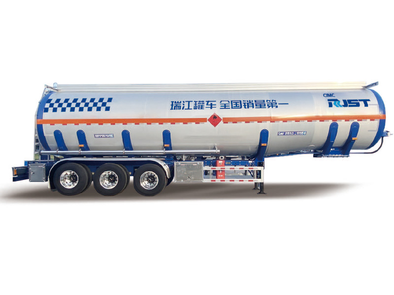 Semirremolque de transporte de tanque de combustible de aleación de aluminio (metanol) 30-50m³